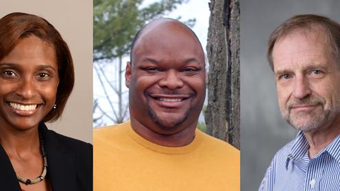 Photo of Jomella Watson Thompson, Kaston Anderson-Carpenter, and Richard Rakos.